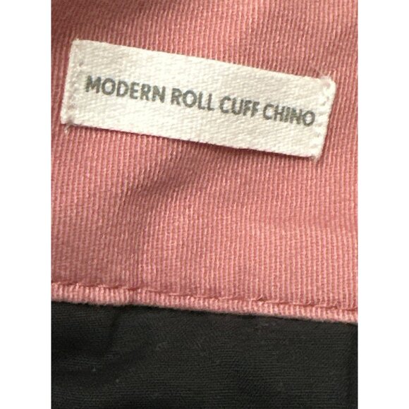 LOFT Outlet Mauve Modern Roll Cuff Chino Cotton Spandex Blend Size 10 - Picture 6 of 7